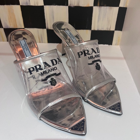 PRADA CLEAR HEEL - Picture 1 of 3